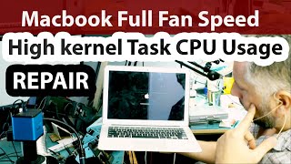 Macbook Air High Kernel Task CPU  Usage and Loud Full Speed Fan Repair using Flir Thermal camera [upl. by Viveca]