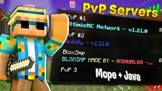 Best PvP Servers For Minecraft PE  Java  Minecraft PvP Servers 04 [upl. by Leik366]