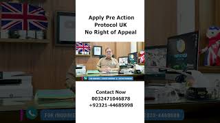 Apply Pre Action Protocol Uk No Right Of Apeal  Mirpur Visa Consultant [upl. by Sitruc542]