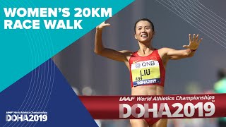 Womens 20km Race Walk  World Athletics Championships Doha 2019 [upl. by Niajneb75]