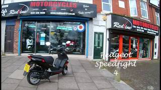 Peugeot 125 Scooter Speedfight 4 Test Ride March 2018 HD [upl. by Lytsirk602]