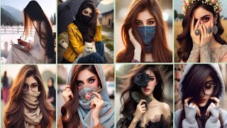 🔥Awesome and stylish profile pics for whatsapp🐰 Hidden face dpz for girls profile picture dpz [upl. by Ariem361]