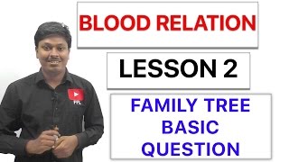 BLOOD RELATION  FAMILY TREE  Basic Question   Lesson 2 [upl. by Ardnohsal431]