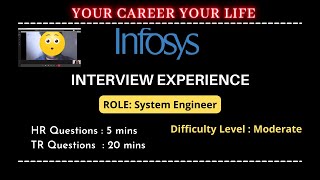 Infosys System Engineer Role Interview Questions Infosysinterview systemengineerinfosys Infosys [upl. by Chien251]