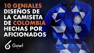 10 GENIALES diseños de la CAMISETA DE LA SELECCION COLOMBIA que son mejores que la actual🔥 [upl. by Oakley]