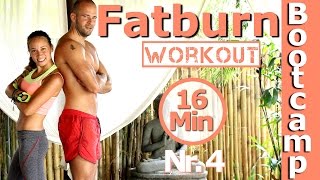 Workout für Zuhause  Fett verbrennen  Rückenschmerzen  Haltung verbessern  Bootcamp 4 [upl. by Poul43]