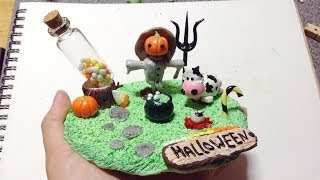 How To  Polymer Clay Halloween Figurine [upl. by Iverson195]