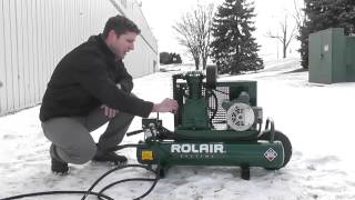 How To Cold Start An Electric Air Compressor With RolAir [upl. by Mannuela]