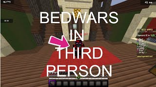 Third Person Onley Challenge Minecraft Bedwars [upl. by Ssac]