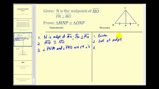 Example 1 Prove Two Triangles are Congruent [upl. by Wally644]