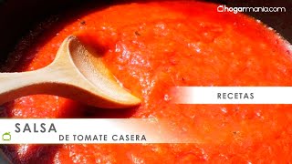 Cómo hacer SALSA DE TOMATE casera FÁCIL en 10 minutos con tomates naturales🍅Bruno OteizaHogarmanía [upl. by Juna837]