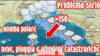 Attenzione Uragano Invernale in Arrivo Preparati a Neve Pioggia e Gelate Intense [upl. by Nofpets831]