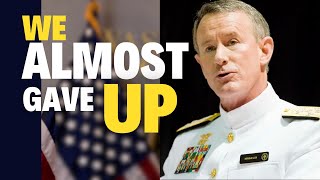 ADMIRAL WILLIAM MCRAVEN TALKS ABOUT THE POWER OF HOPE navyseal motivation [upl. by Syman]