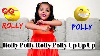 Rolly Polly Rolly Polly Up Up Up  English Action Rhymes For Kids With Lyrics [upl. by Nitaf]