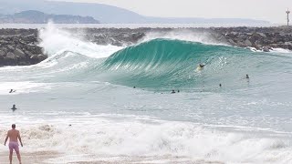 The Wedge  Scoring clean but HEAVY morning in September RAW Footage [upl. by Inasah]