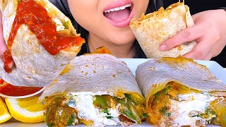 ASMR GIANT BURRITO MESSY FAIL MUKBANG EATING SOUNDS ASMR Phan [upl. by Smukler]