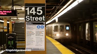 MTA New York City Subway The R46 A Train to Ozone Park at the 145th St Station [upl. by Nnylasor]