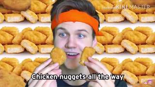 Chicken nuggets song 1 hour LankyBox\\ [upl. by Duvall]