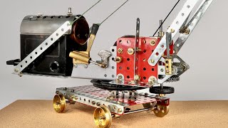 Meccano Travelling Steam Crane [upl. by Elleda109]