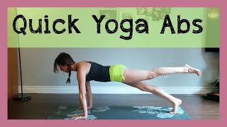 Quick Yoga Abs  Strong Core In 15 Minutes [upl. by Oca404]