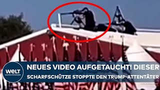 DONALD TRUMP Neues SniperVideo aufgetaucht Dieser Scharfschütze stoppte den Attentäter Crooks [upl. by Anaujahs]