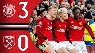 The Future Is Bright ✨🤩  Man Utd 30 West Ham  Highlights [upl. by Allecnirp]