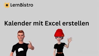 Kalender mit Excel erstellen [upl. by Nivad]