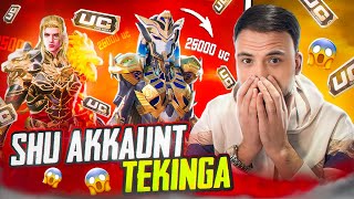 SHU AKKAUNT SIZGA 😳 2000 Li AKK TEKINGA BERAMIZ 😱 Pubg mobile [upl. by Fadiman]