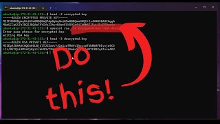 How to decrypt RSA Private Key using OpenSSL [upl. by Riley]