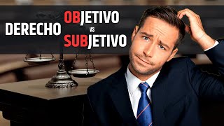 DERECHO OBJETIVO VS SUBJETIVO EN 6 MINUTOS  Aprende Fácil  Introducción al Derecho Civil [upl. by Eimor504]