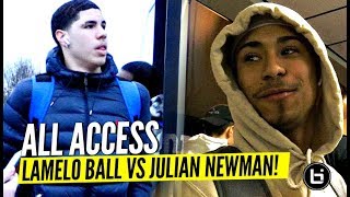 ALL ACCESS LaMelo Ball vs Julian Newman Game Day The FULL Experience Video [upl. by Decker]