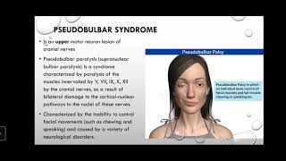 19 Bulbar and pseudobulbar syndrome topical and differential diagnostics [upl. by Remas]