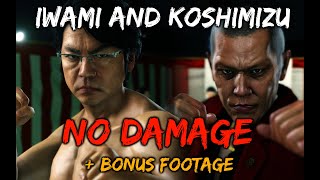 Yakuza 6  Iwami and Koshimizu LEGEND NO DAMAGE MAX KIRYU BONUS FOOTAGE [upl. by Ravert813]