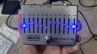 MXR 10 Band Equalizer Dim LED Mod M108S [upl. by Nylegna]