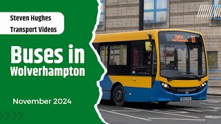 Buses in Wolverhampton  Bus Spotting  November 2024 [upl. by Nixon535]