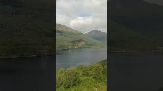 View of Loch Long Arrochar Scotland from train window [upl. by Tsai129]