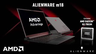 Alienware m18 featuring AMD Radeon™ RX 7900M Laptop Graphics [upl. by Sinnej]