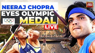 Neeraj Chopra LIVE Neeraj Chopra Throws 8934m Storms Into Javelin Final  Paris Olympics Live [upl. by Neliak]