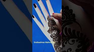 Simple back hand Mehndi Design  Beautiful henna design  Mehndi vedio Mehndi [upl. by Clarita]