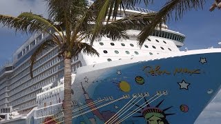 Bermuda Islands  cruise ships AIDAluna amp Norwegian Breakaway in Royal Naval Dockyard [upl. by Spence931]