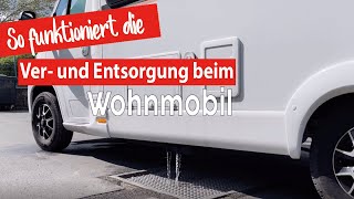 Ver und Entsorgung beim Wohnmobil🚽🚿Wasser auffüllen  Chemietoilette entleeren  Weinsberg Pepper [upl. by Cinomod110]