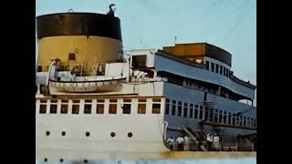 MV Britannic departs New York Harbor for the final time 1960 [upl. by Bozuwa143]