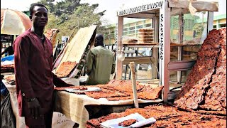 How Kilishi Beef Jerky is made Abuja Nigeria [upl. by Nivahb]