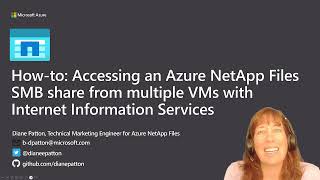 Howto Accessing Azure NetApp Files SMB shares from multiple VMs with Internet Information Services [upl. by Einhpets]