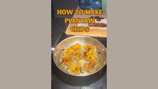 How to Make Plantain Chips 🍌✨ [upl. by Yrannav]