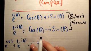 Intro to Quantum 5 b  Convert Cos and Sin to Complex Exponential [upl. by Ronni]