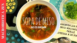 SOPA DE MISO  Saludable Macrobiótica y Vegano 😍 MACROBIÓTICA [upl. by Aihsyn]