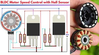 Brushless motor speed control with hall sensor  bldc controller [upl. by Enywtna717]