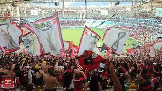 Torcida do Flamengo contra o Nova Iguaçu  Final Carioca 2024  Primeiro Jogo [upl. by Leidba]