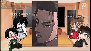 Levi’s parents react to him  Gacha club aot ereri [upl. by Nahgam]